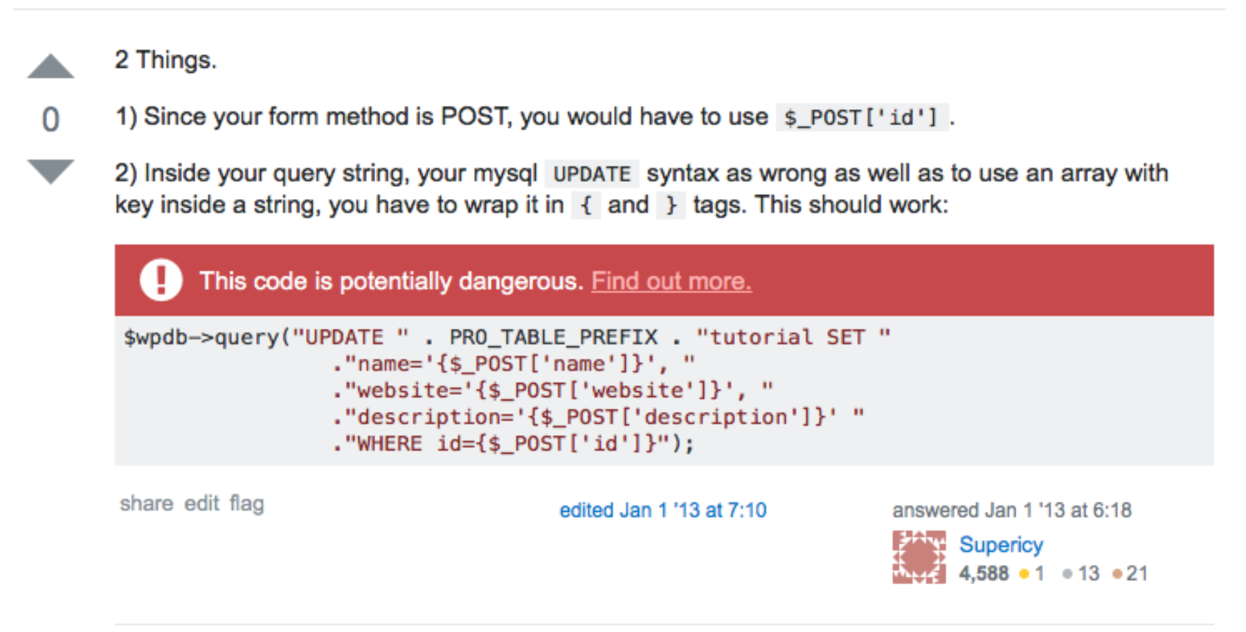 Stack Overflow Answer 2