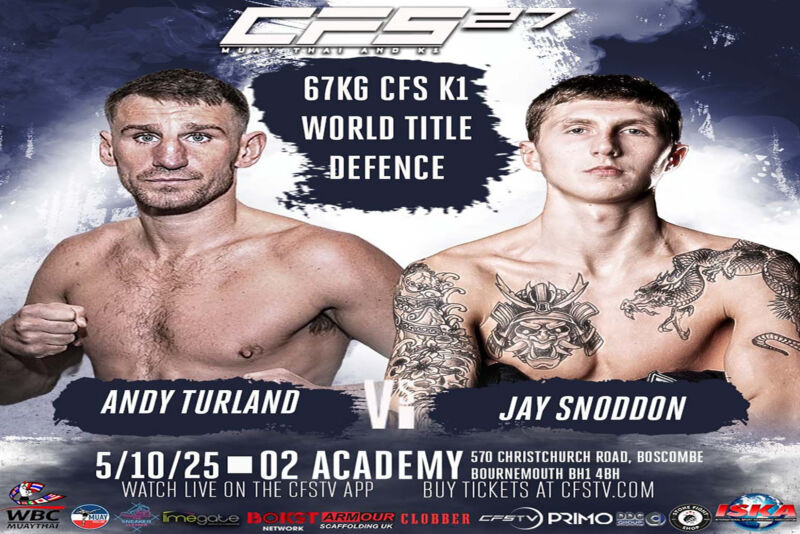 This Sunday, Snoddon faces a tough challenge as the underdog against Turland, a seasoned, aggressive fighter defending his world professional title.