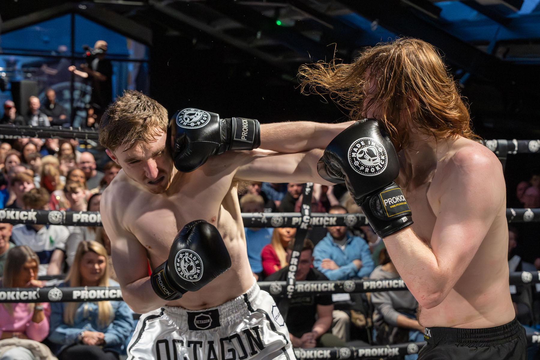 Exchange of punches at CFL15