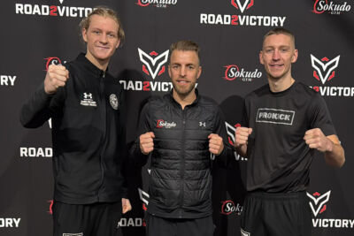 A big thanks to promoter Robin Vriend (centre) from Sokudo Gym for the invitation, and special thanks to Matchmaker Marjolein for putting together another exciting show.