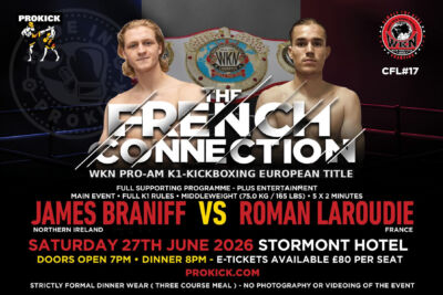 James Braniff Vs Roman Laroudie II - Billy Murray's legendary 'Bash 'n' Mash' is back! An unforgettable black-tie evening on Saturday, 27 June 2026