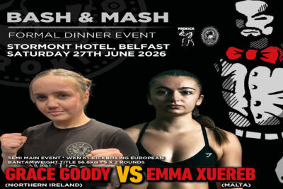 Grace Goody, also known as "The Smiling Assassin," will fight Emma Xuereb for the WKN K-1 European Bantamweight Title.