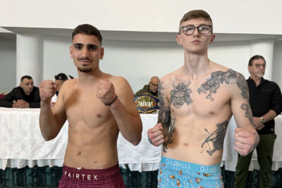 Jay Snoddon made the weight for his upcoming fight, while his opponent, Gabriel Lacovou, came in heavier at 64.3kg.