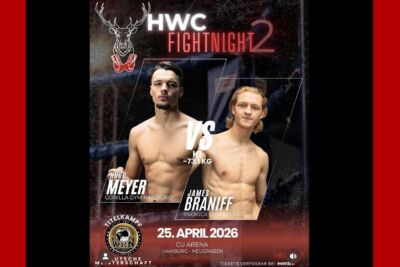 James Braniff is set to compete for the WKN International Title in Germany on Saturday, April 25, 2026.