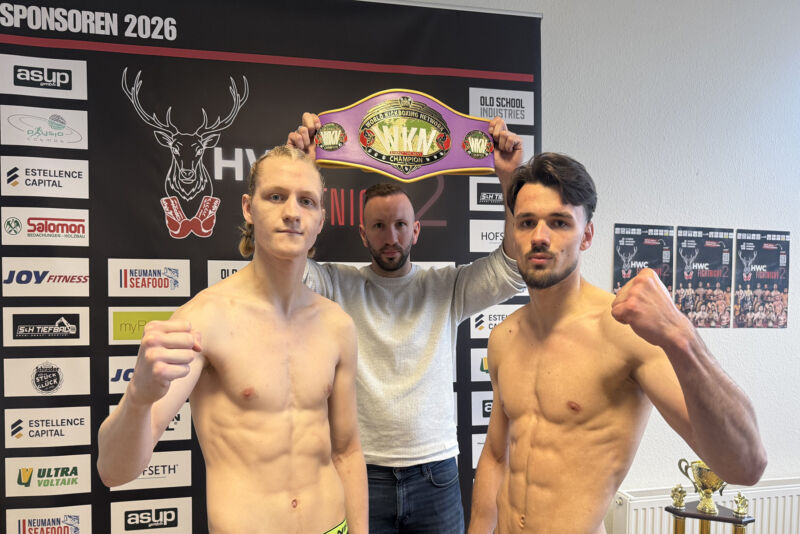 On Friday, April 24th, James Braniff weighed in at 73.1kg for his WKN International title fight against German opponent Hugo Meyer.