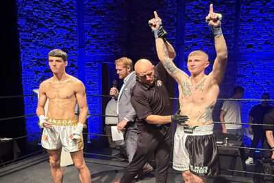 Jay “The Belfast Samurai” Snoddon made a massive statement to Irish kickboxing.  The bell sounded, Jay immediately closed the distance and unleashed a devastating right hook that dropped Viacheslav Ibarahimovic heavily to the canvas.