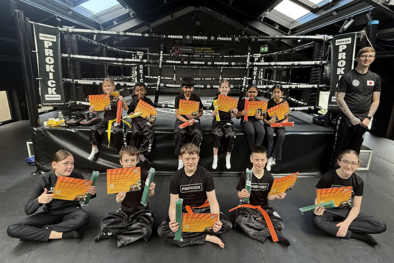 ProKick Gym in east Belfast held a special kids' belt grading for its young students on Sunday, April 12th, 2026.