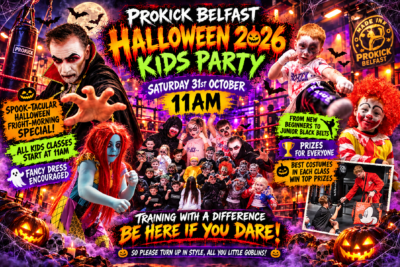 Halloween is coming - witches to warriors and vampires to superheroes, our ProKick Kids will be out in full force, dressed to impress and showing off their creativity and Halloween spirit this Saturday the 31st Oct 2026