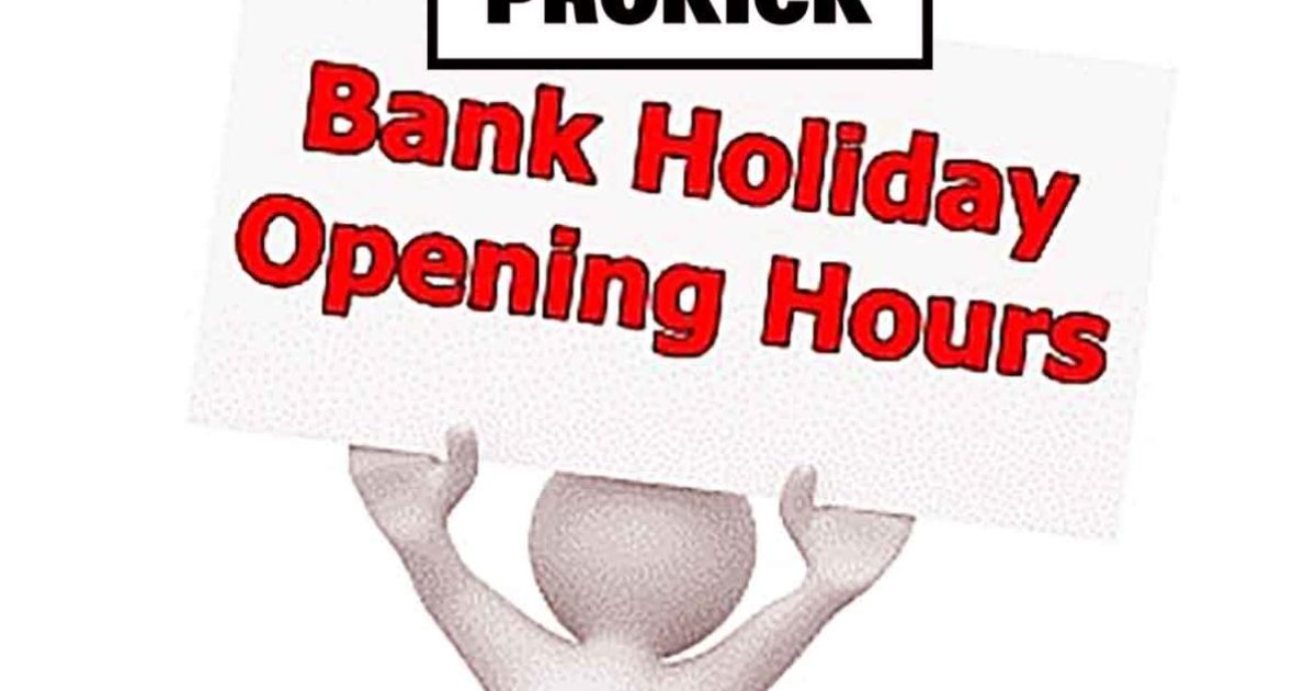 ProKick Opened Bank Holiday Monday Prokick
