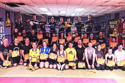 Grading Day 15Th Dec 2019 ProKick members from raw novice right up senior brown Belts achieved their next levels and for some, the hard work really starts now.