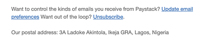 email footer