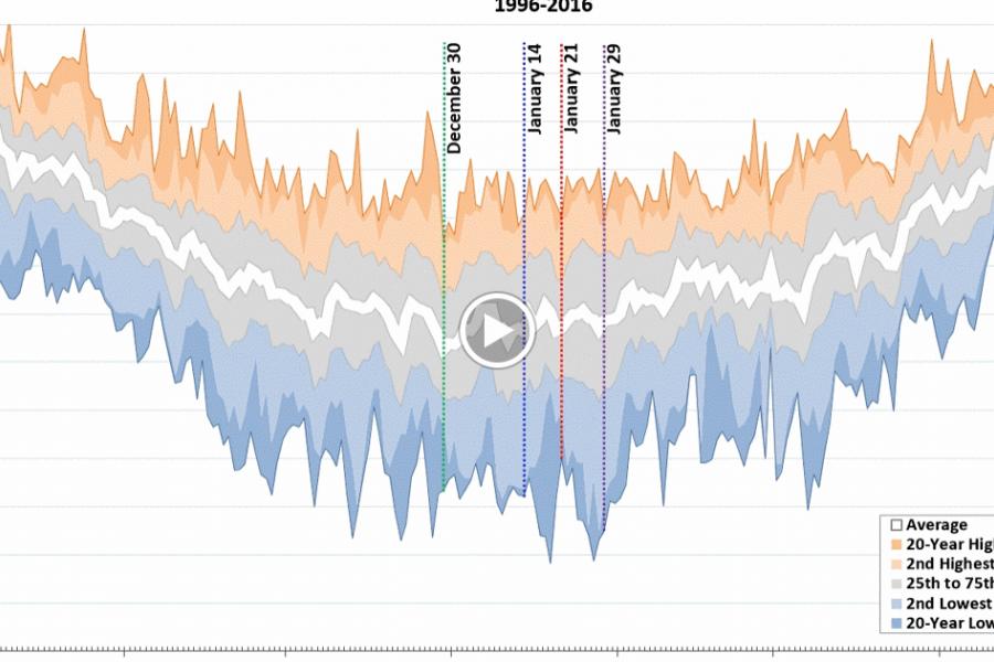 Are we there (the middle of winter) yet?
