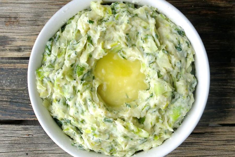 Colcannon: the perfect side for leftover mashed potatoes!