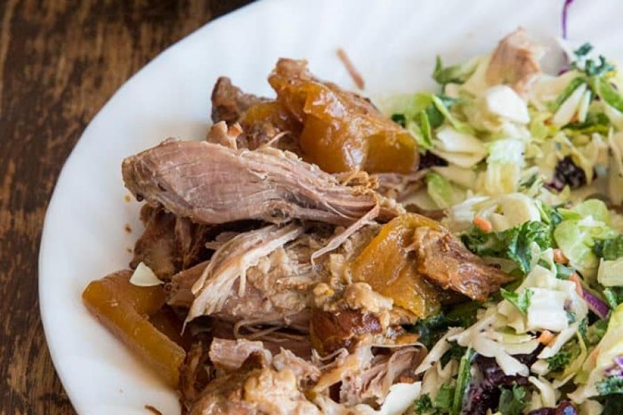 Crockpot Apple Juice Pulled Pork Recipe & Video - The Kitchen...