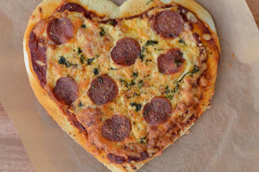 Heart Shaped Pizza