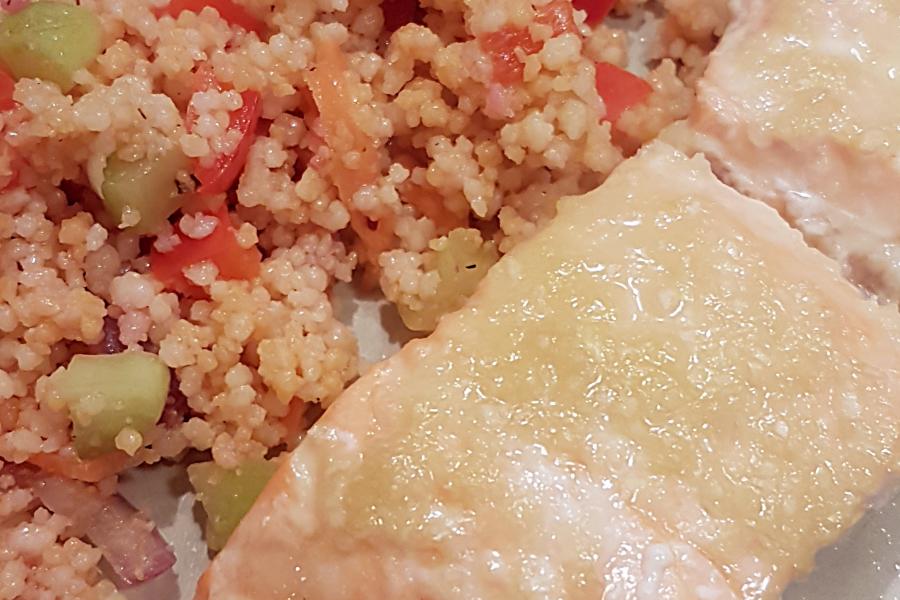 Quick and Easy Lemon Ginger Salmon - Mouth Half Full