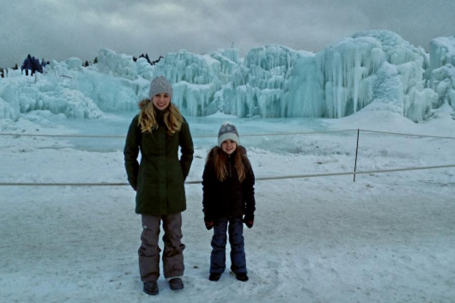 Visiting The Edmonton Ice Castle