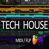 Tech house professional template MIDI vol.2