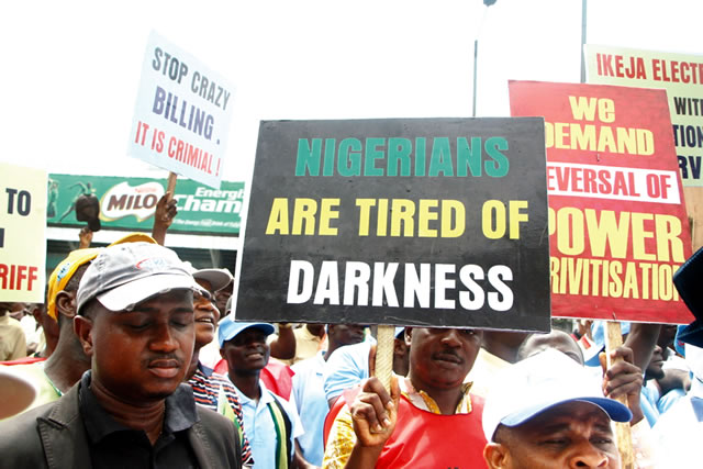 Members of the Nigeria Labour Congress at the 2016 International Workers’ Day celebration in Lagos...on Sunday