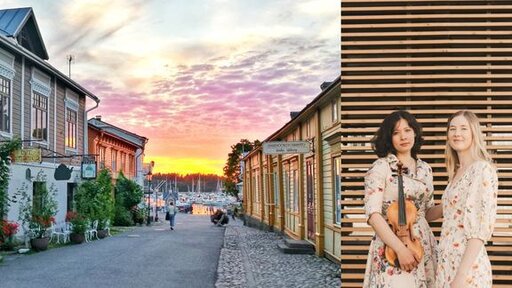 K&auml;velykonsertti Naantalin Vanhassakaupugissa 9.6. klo 13. Kuva: Unna &Auml;k&auml;slompolo