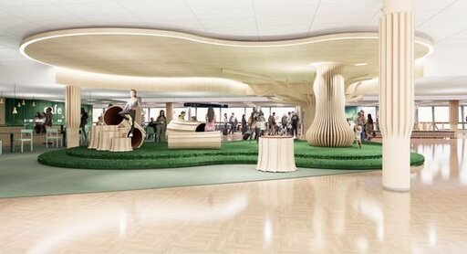 Havainnekuva Helsinki-Vantaan lentoaseman uudesta alueesta