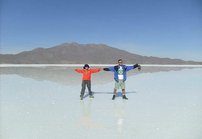 Maailman suurimmalla<br />
suola-aavikolla Boliviassa