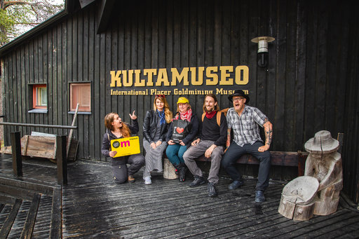 Heikki Sulander, Anne Sulander, Kaija Ryytty ja Ulla Viskari-Perttu lähtivät Lapin museoseikkailulle, jossa tutustuttiin kuuteen Museokortti-kohteeseen sekä luontokohteisiin matkan varrella. Kuva: Heikki Sulander