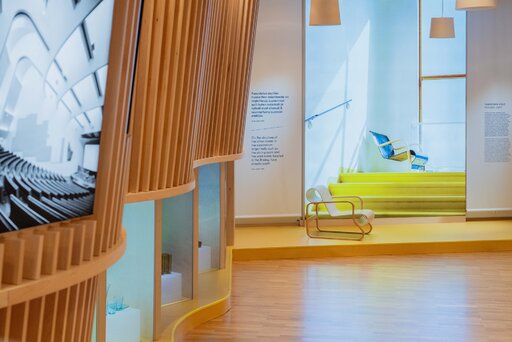 Visions of Alvar Aalto -n&auml;yttelyn kuva, Valon Voima. Kuva: Kusti Manninen, Finlandia-talo Oy