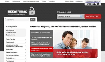 Lukkotehdas päivittää nopeasti verkkokauppaan eri vaihtoehtoja yhdelle tuotteelle
