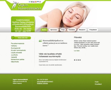 Ogelin Hammaslääkärit ovat etusivulla mm. 