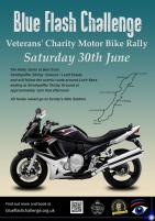 Blue Flash Chalenge veteran Motor bike Charity Rally Rally