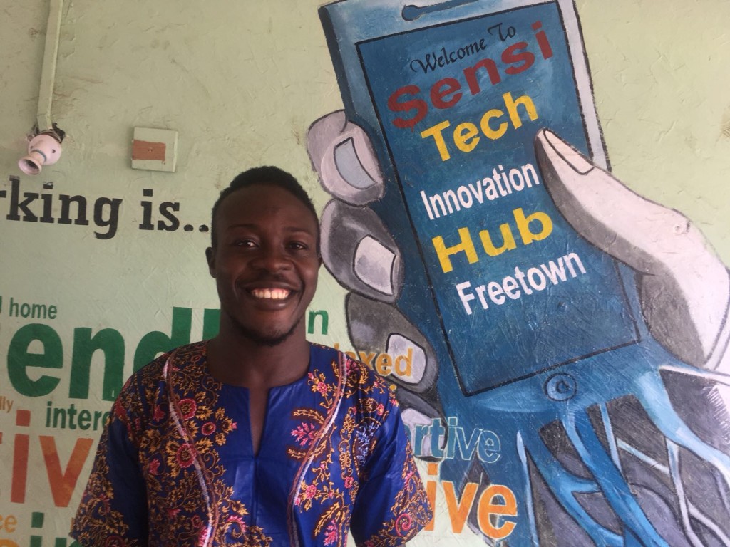 Morris Marah, founder and director of Sierra Leone's Sensi Tech Innovation Hub
