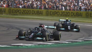 Hamilton Bottas Mercedes Silverstone