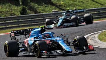 Ocon Vettel Alpine Hungary 2021