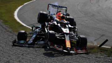Verstappen Hamilton Monza crash
