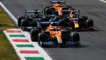 Verstappen Ricciardo Hamilton Norris Start 2021 Monza