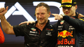 Verstappen Horner Abu Dhabi 2021