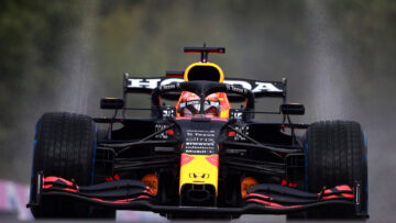 Verstappen full wets Belgium Rain