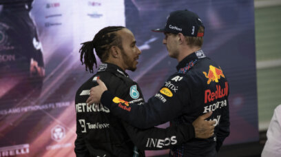 Verstappen Hamilton Abu Dhabi 2021