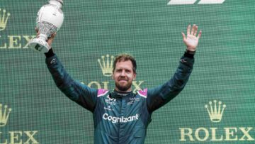 Vettel Hungary podium