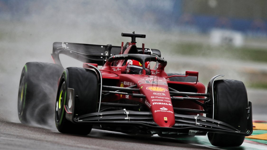 Leclerc leads Ferrari 1-2 in wet practice at Imola ...