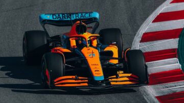 Norris MCL36 shakedown 2022