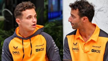 Daniel Ricciardo and Lando Norris