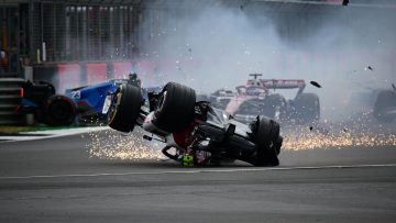 Zhou crash Silverstone