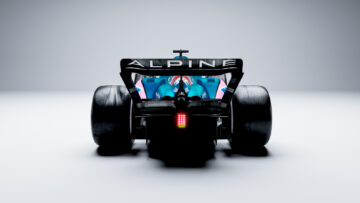 2022 BWT Alpine F1 Team Launch A522 Blue single seater4
