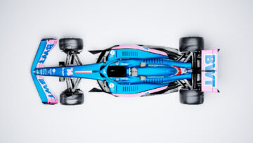 2022 BWT Alpine F1 Team Launch A522 Blue single seater7