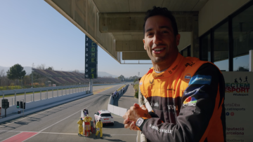 Daniel Ricciardo McLaren testing video screenshot