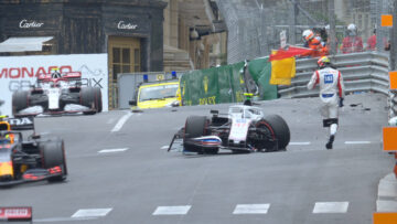 crash schumacher monaco screen