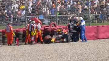 Verstappen crash silverstone