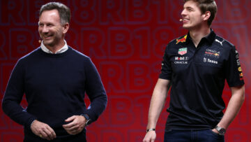 Horner Verstappen Launch RB18
